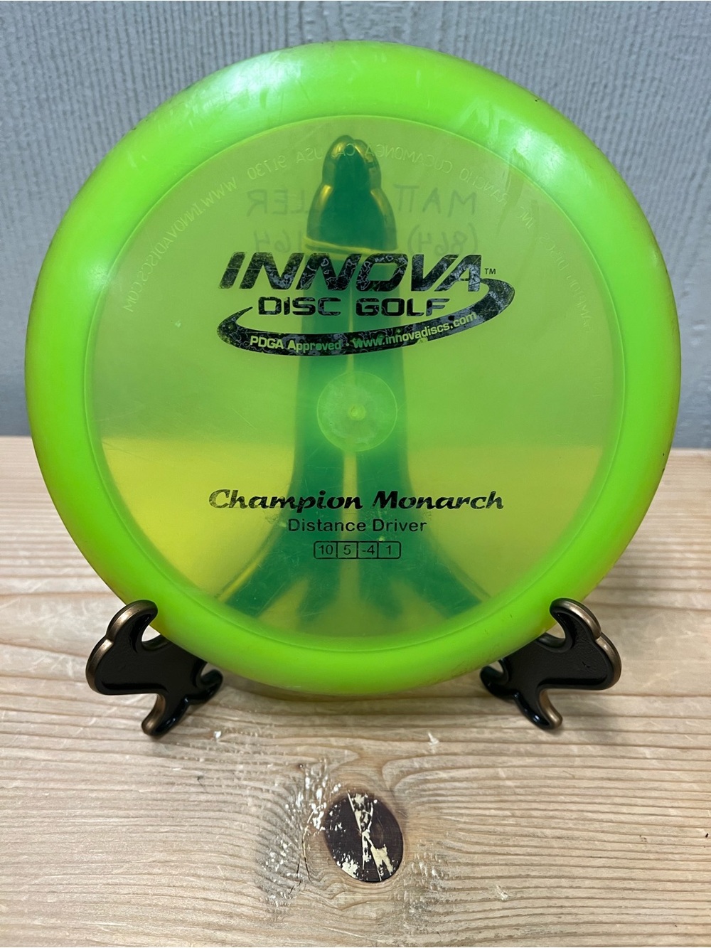 Innova Champion Monarch Disc Golf Driver - Neon Green 176g